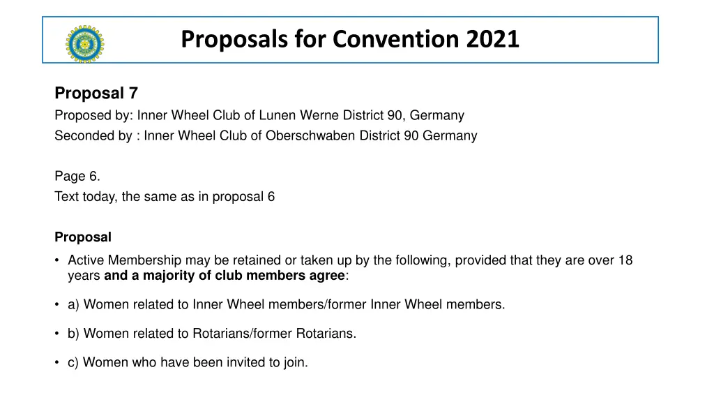 proposals for convention 2021 2