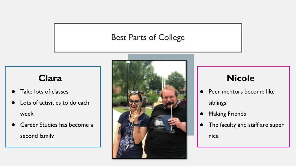 best parts of college