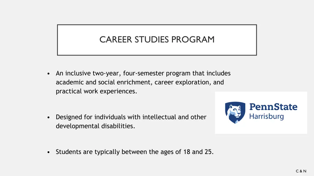 career studies program