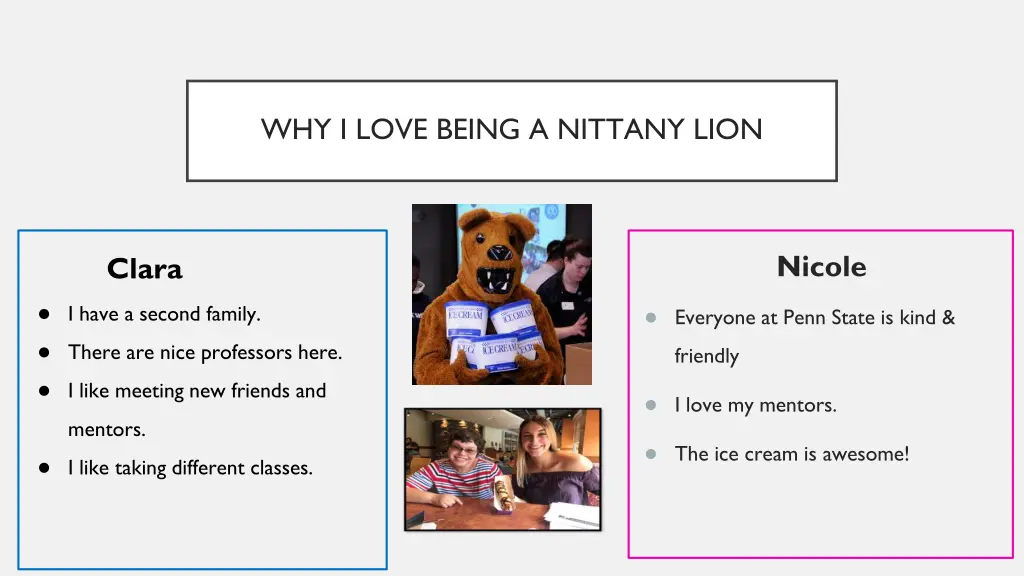 why i love being a nittany lion