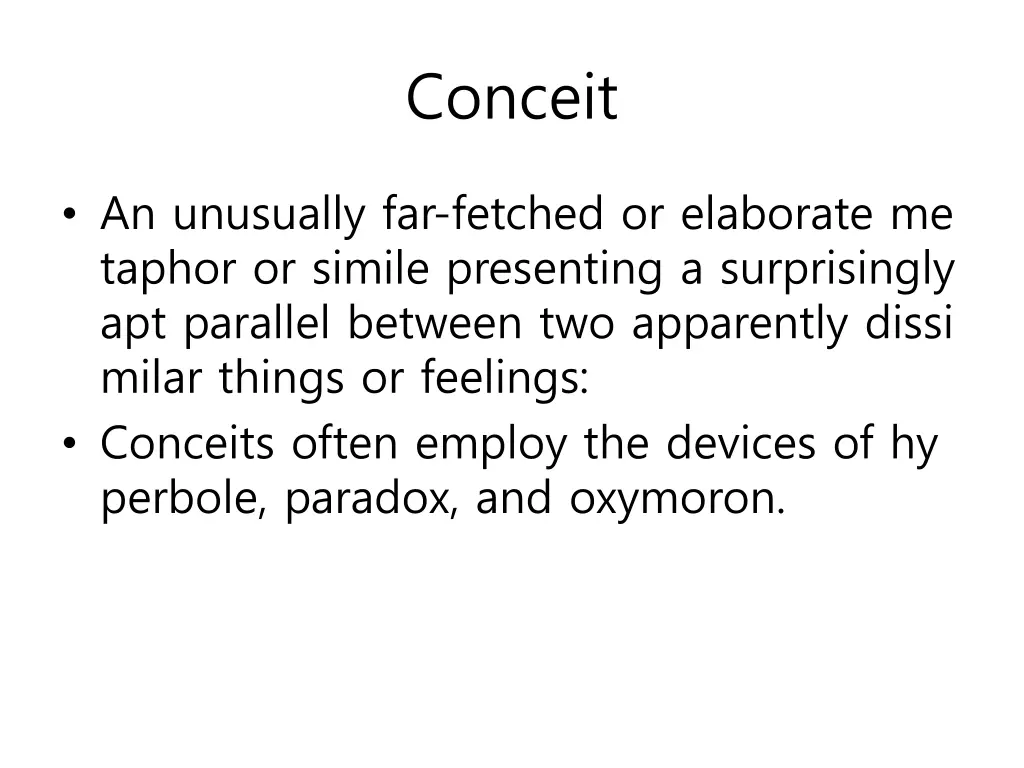 conceit