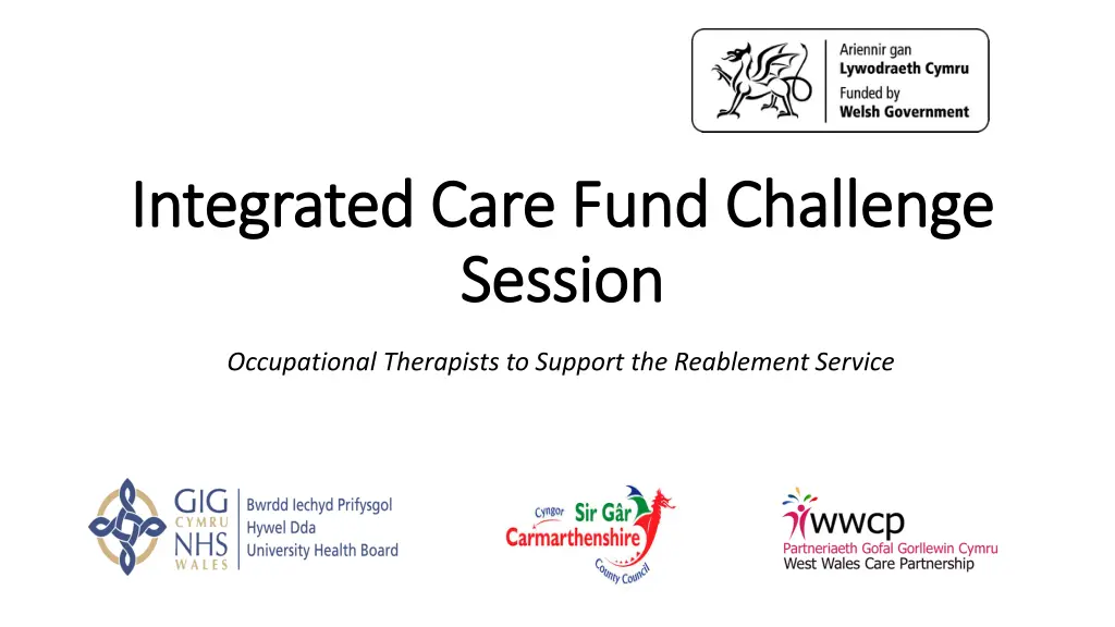 integrated care fund challenge integrated care