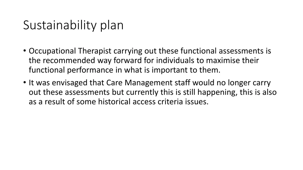 sustainability plan