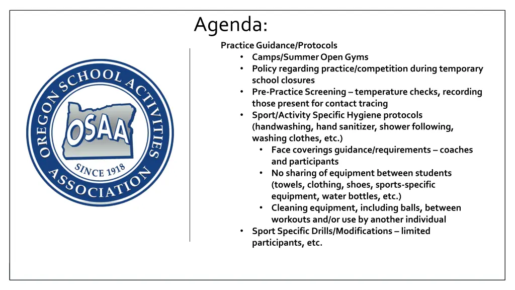 agenda