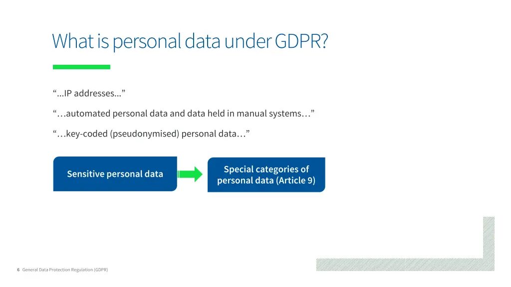 what is personal data under gdpr