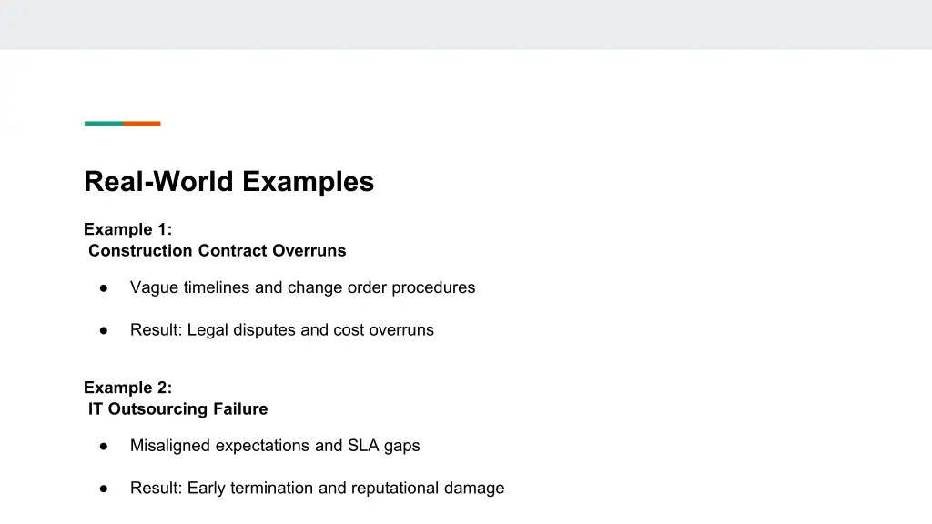 real world examples