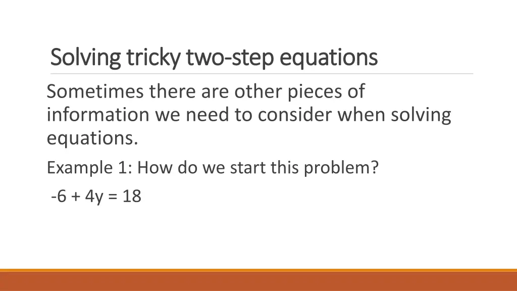 solving tricky two solving tricky two step