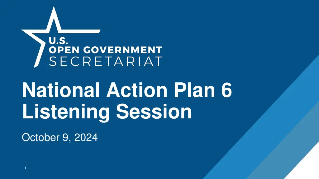 national action plan 6 listening session
