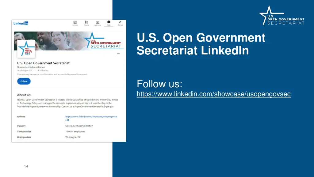 u s open government secretariat linkedin
