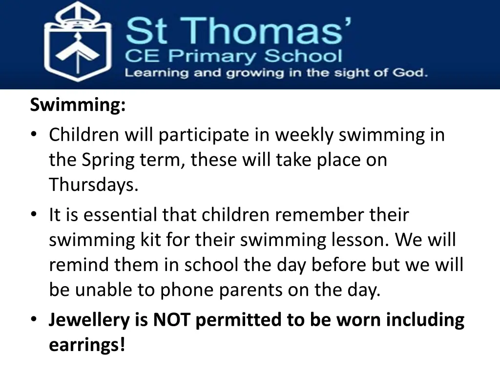 swimming children will participate in weekly