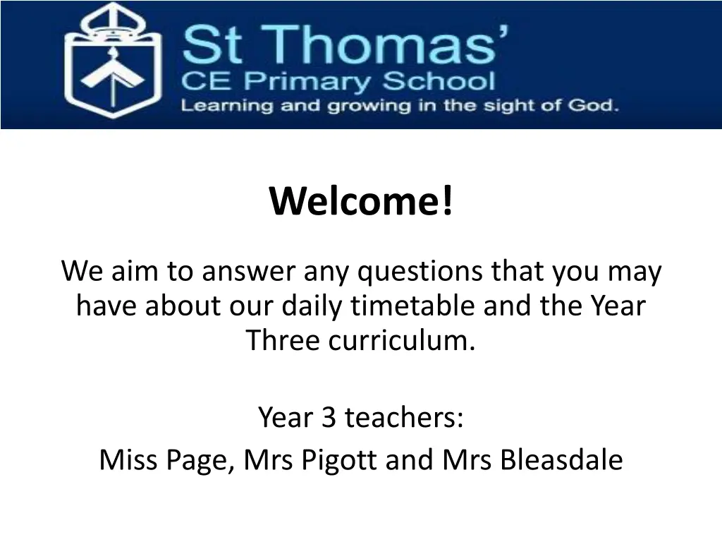 welcome