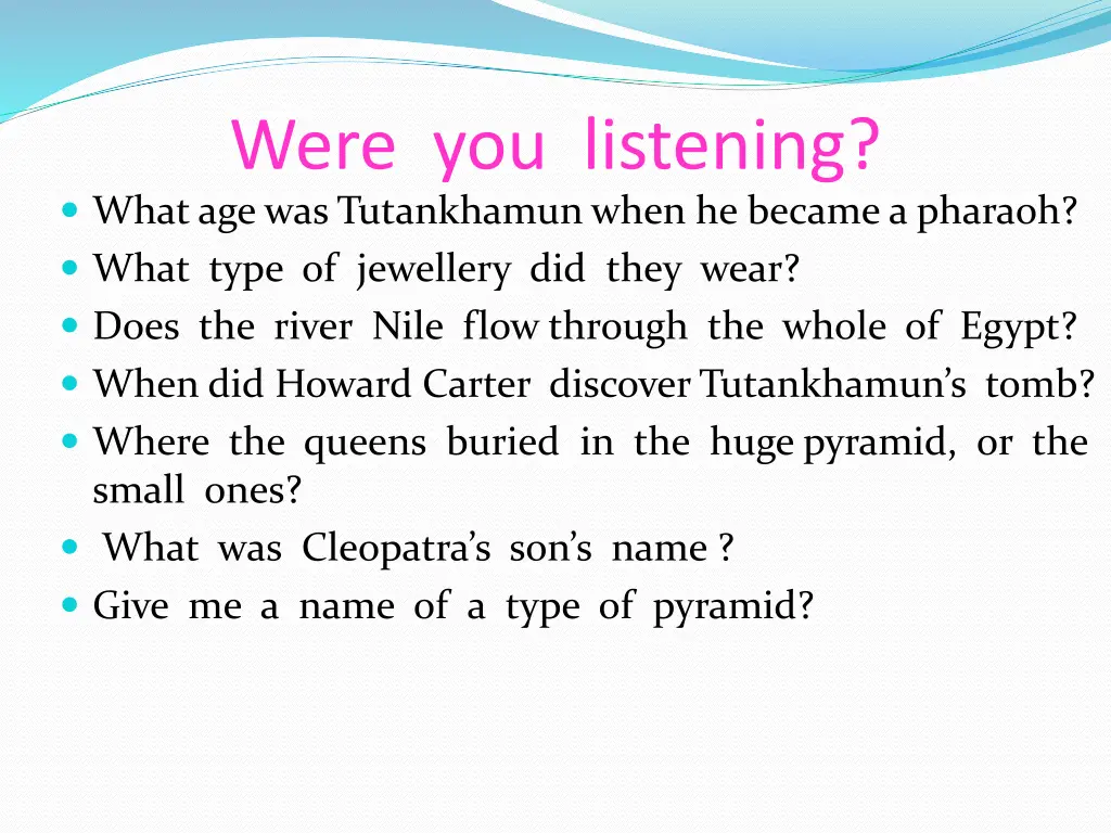 were you listening whatage was tutankhamunwhen