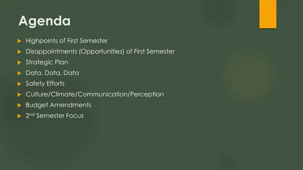 agenda