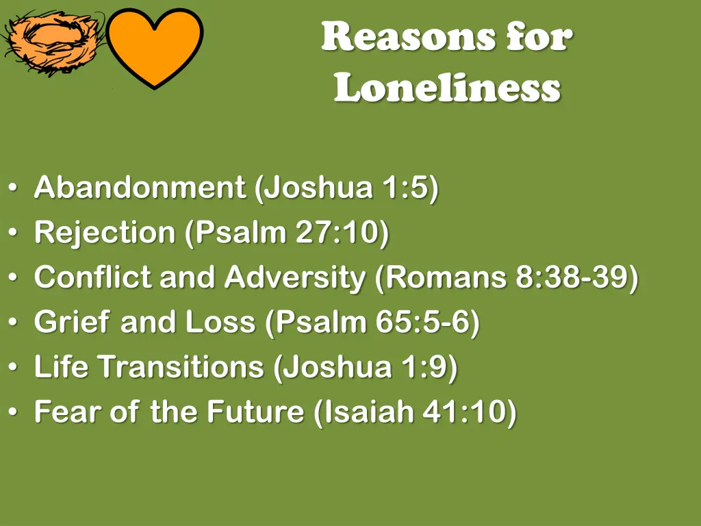 reasons for loneliness