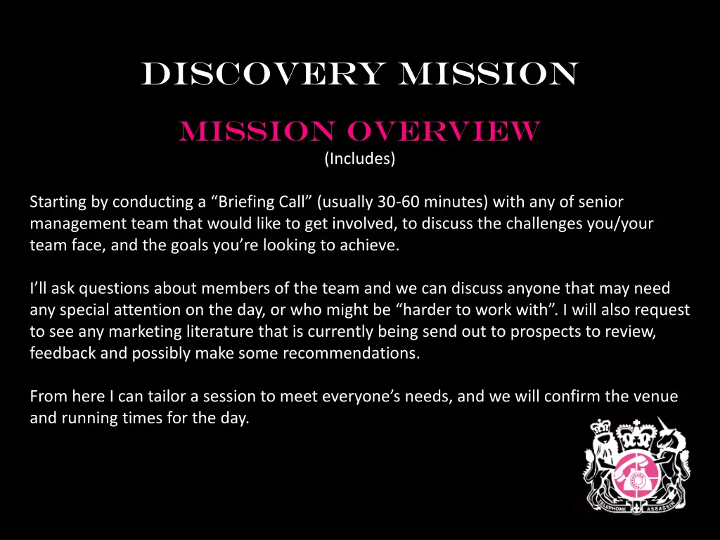 discovery mission