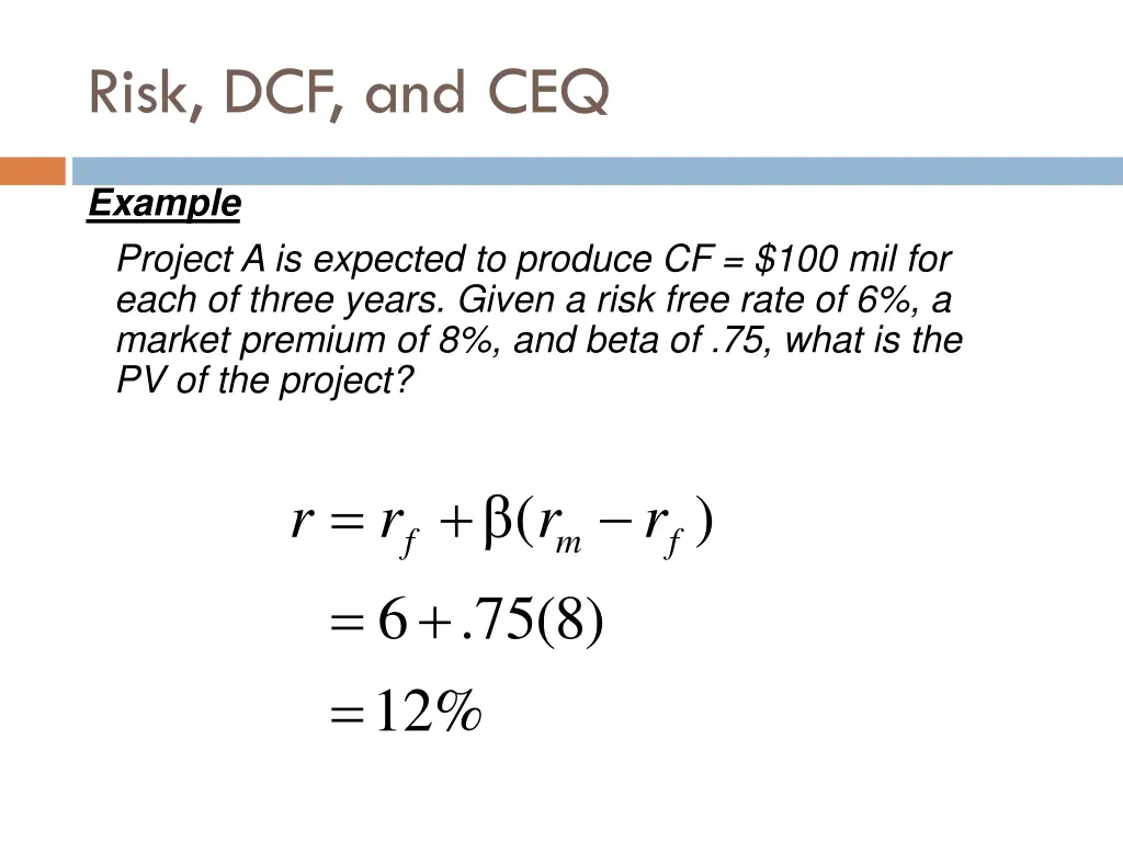 risk dcf and ceq 2