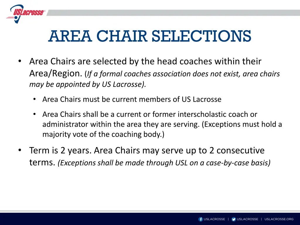 area chair selections