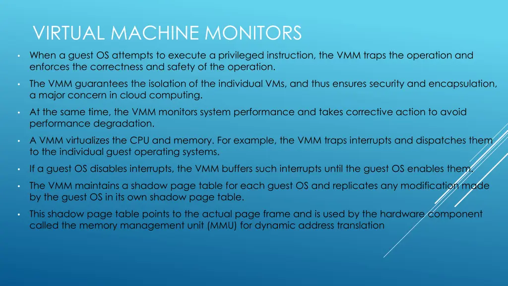 virtual machine monitors 1
