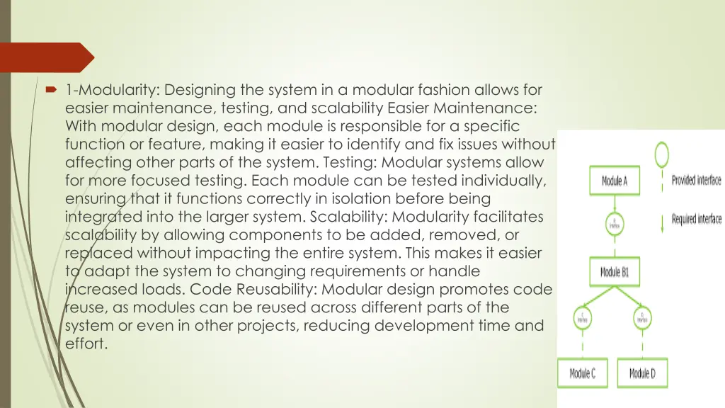 1 modularity designing the system in a modular