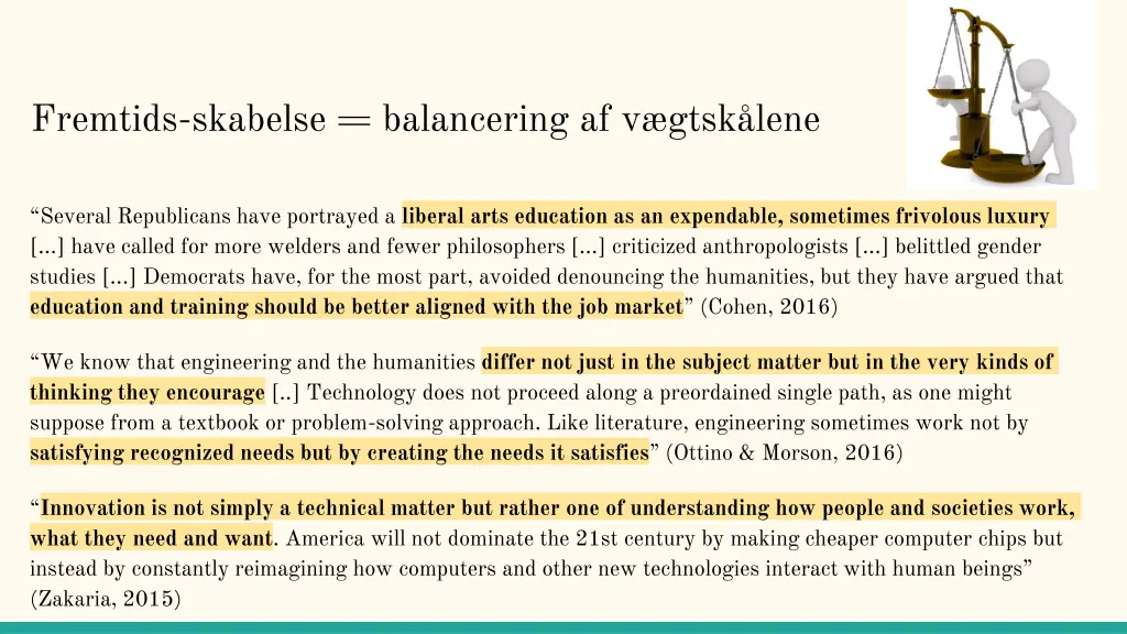 fremtids skabelse balancering af v gtsk lene