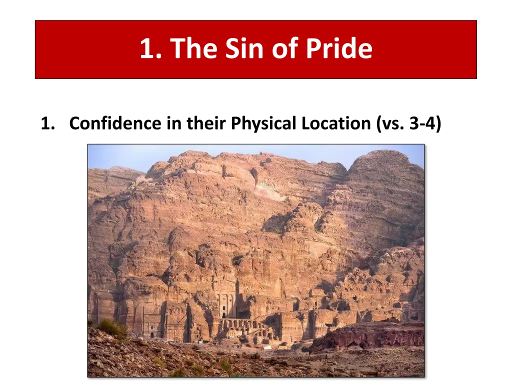 1 the sin of pride 2