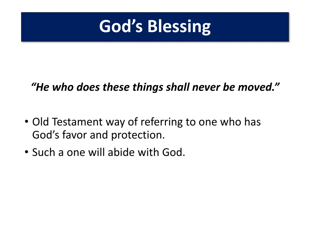 god s blessing