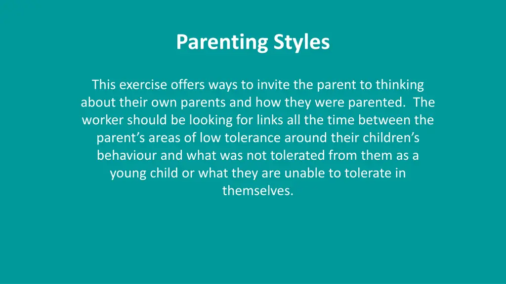 parenting styles