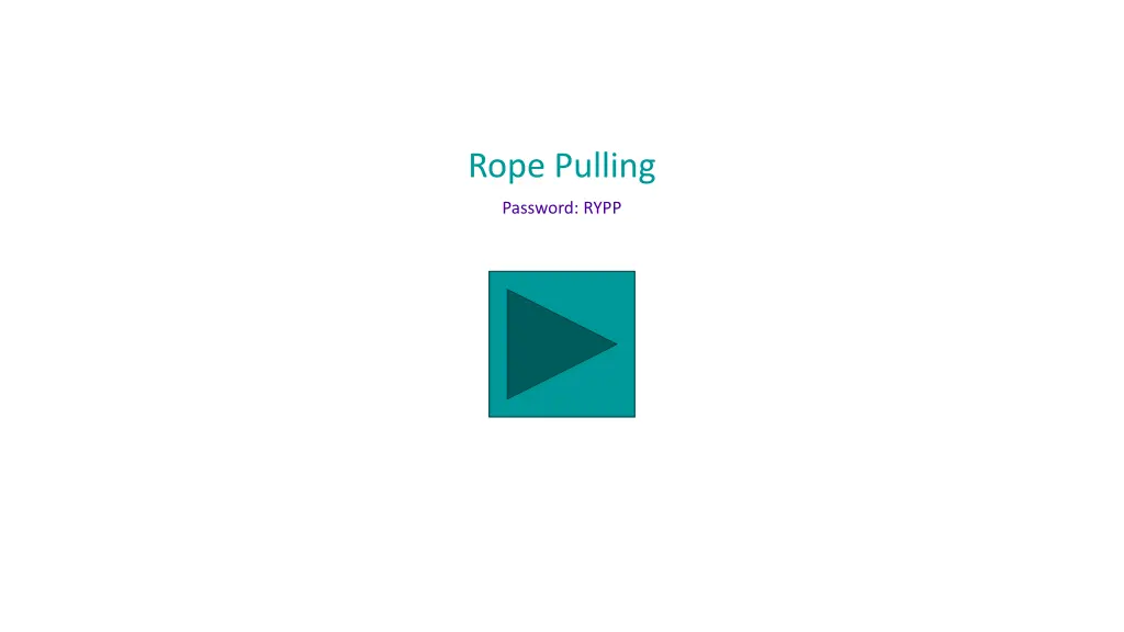 rope pulling