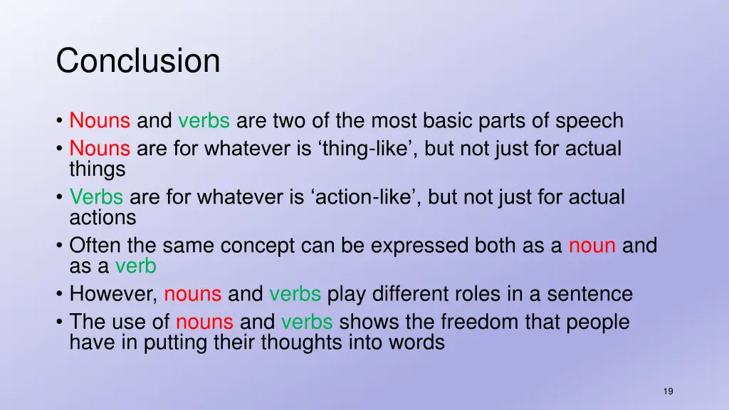 conclusion
