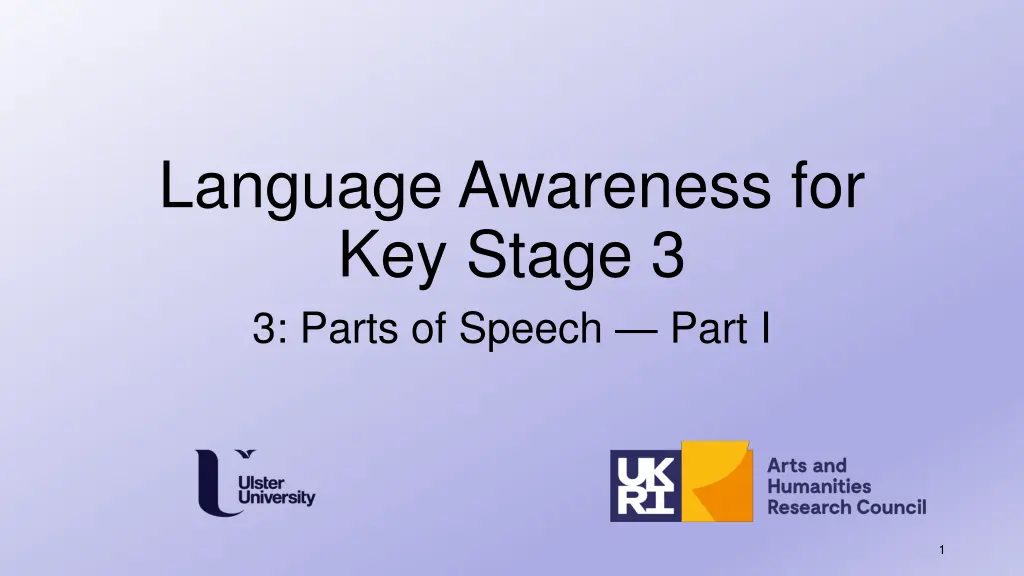 language awareness for key stage 3 3 parts