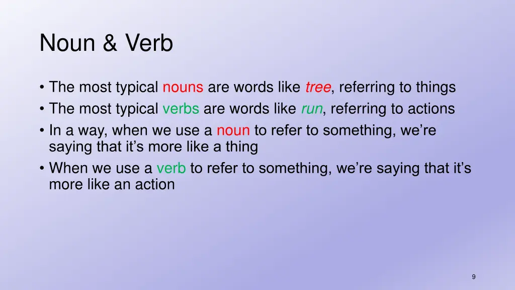 noun verb 5