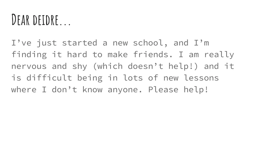 dear deidre 1