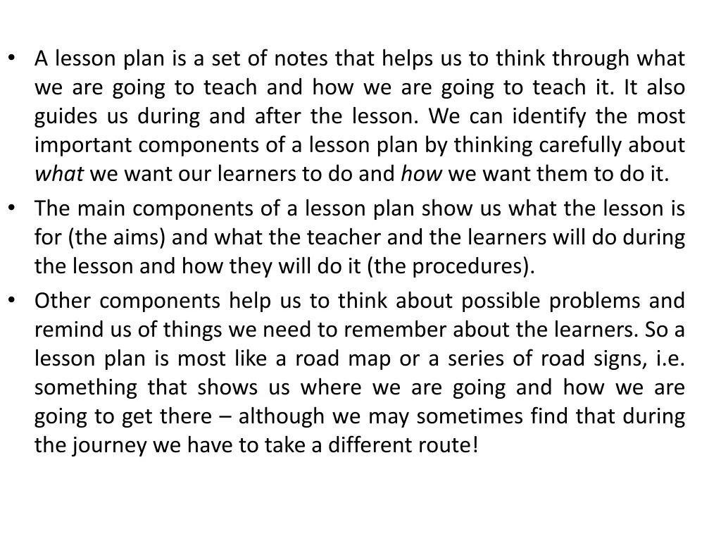 a lesson plan is a set of notes that helps