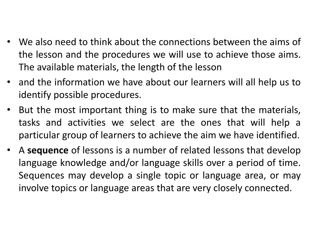 we also need to think about the connections