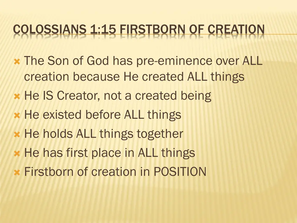 colossians 1 15 firstborn of creation