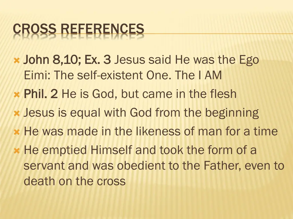cross references 1