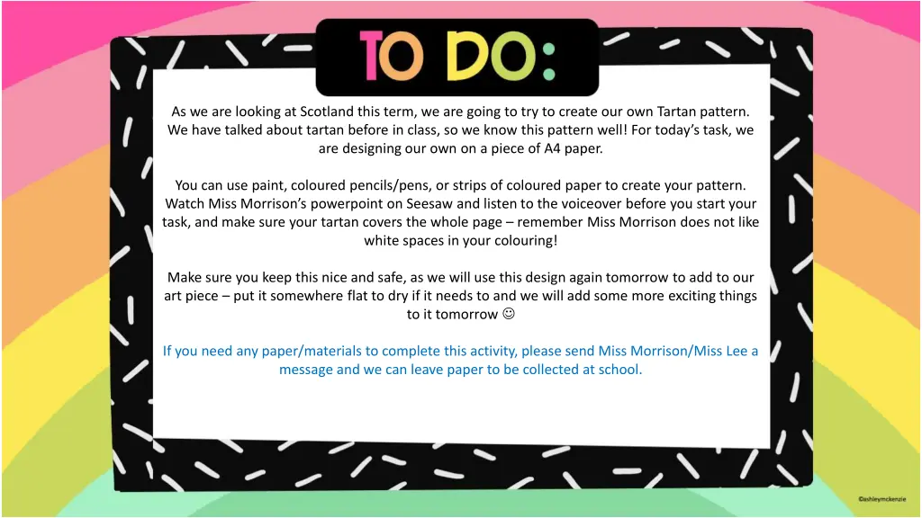 as we are looking at scotland this term