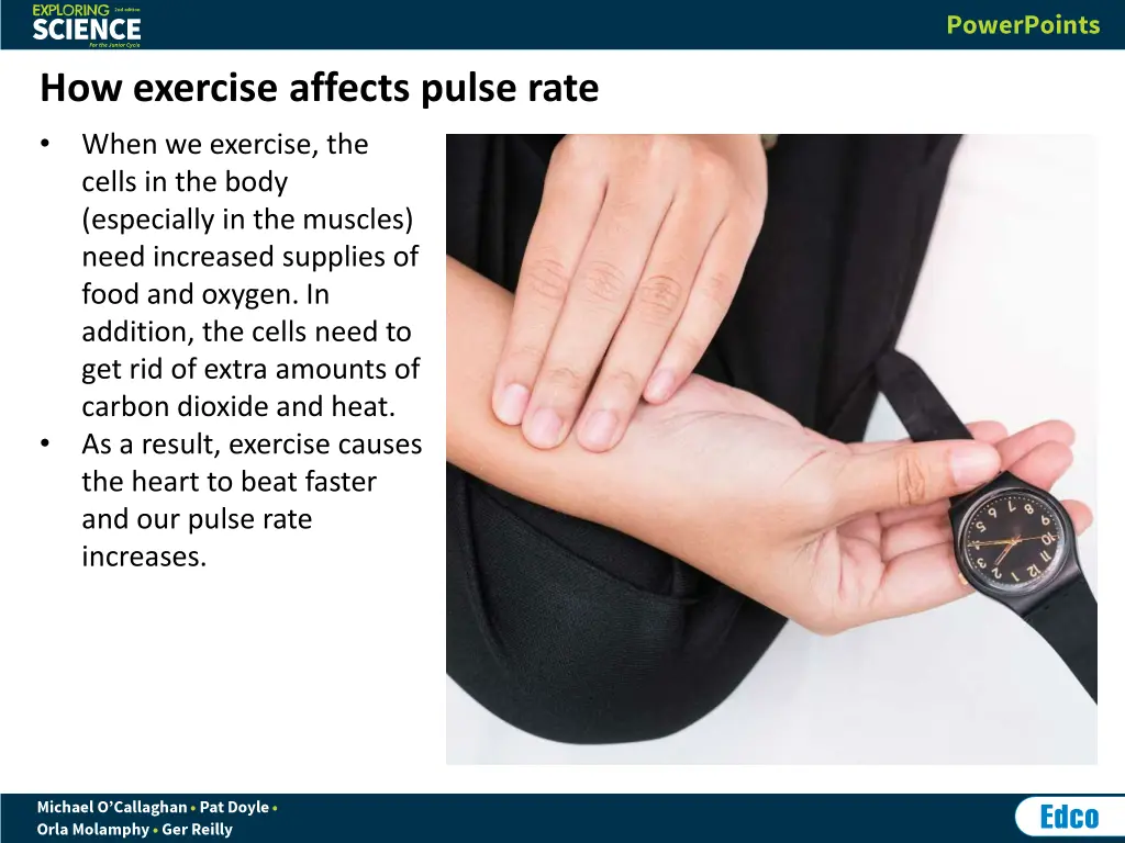 how exercise affects pulse rate when we exercise