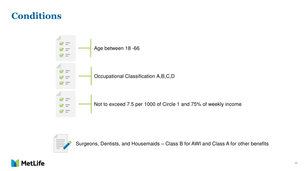 conditions 1