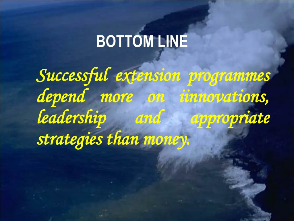 bottom line