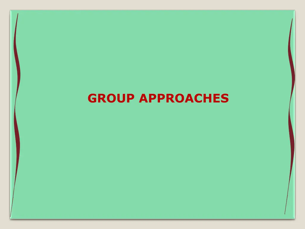 group approaches