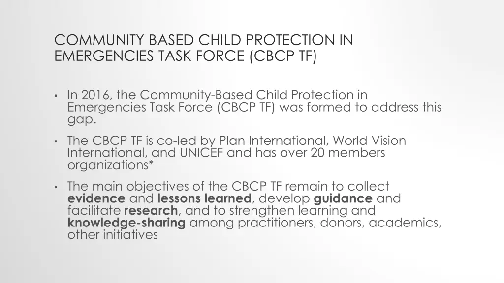 community based child protection in emergencies 1