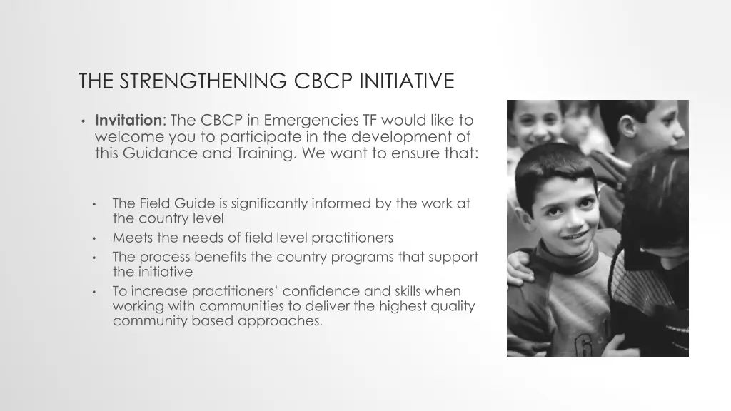 the strengthening cbcp initiative 1