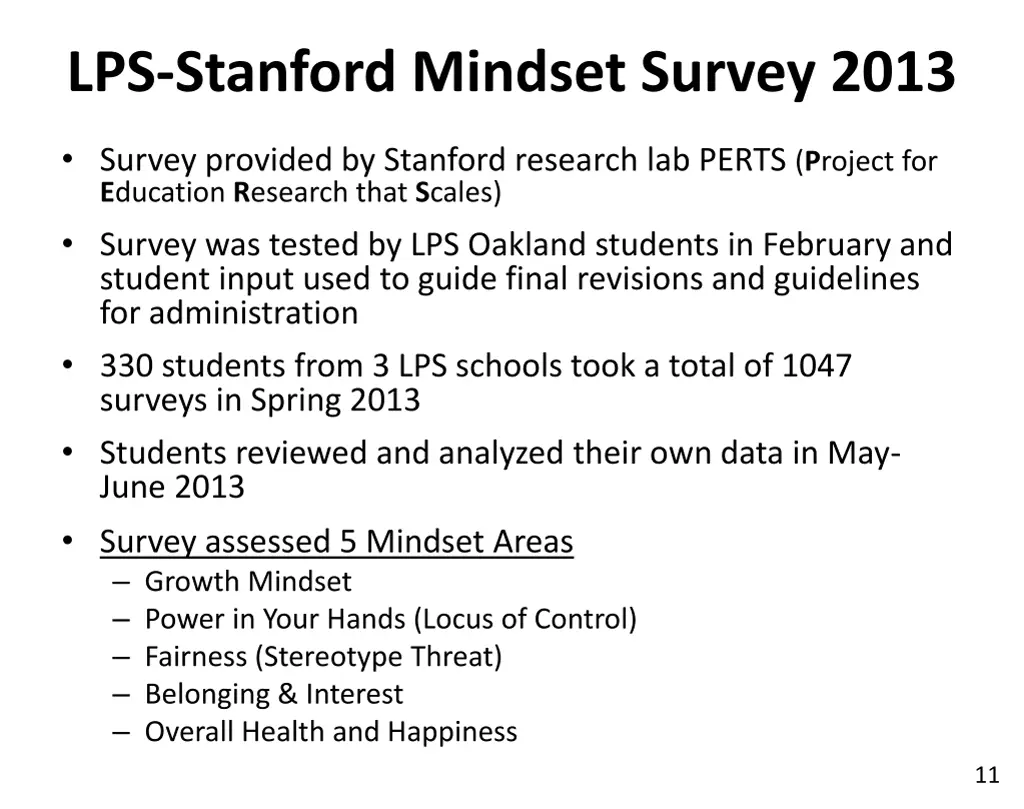 lps stanford mindset survey 2013