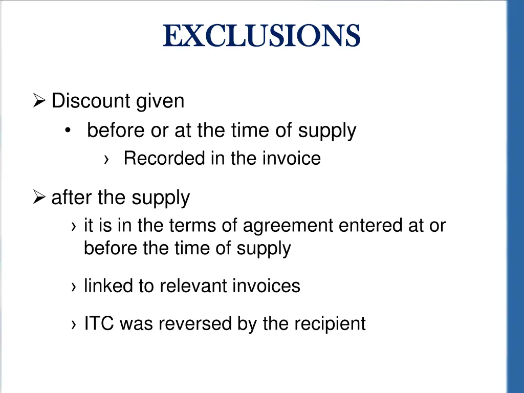 exclusions exclusions