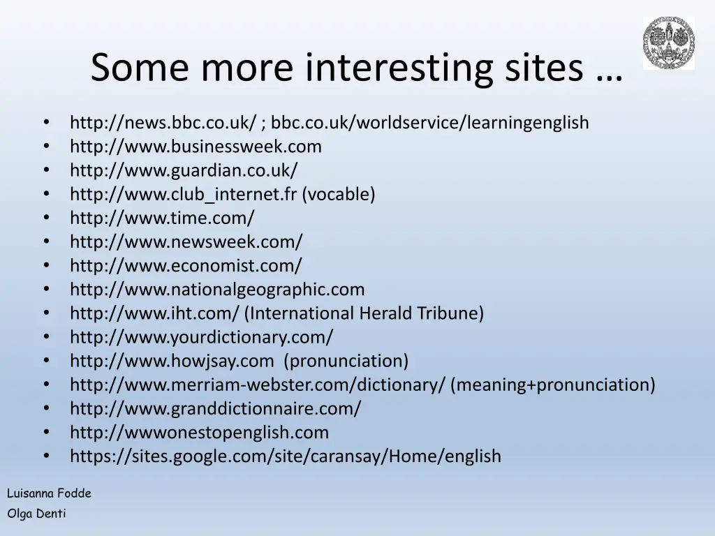 some more interesting sites