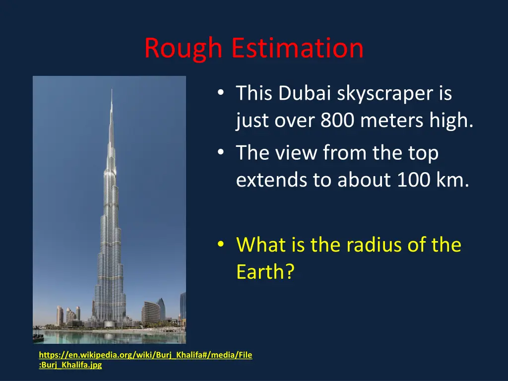 rough estimation