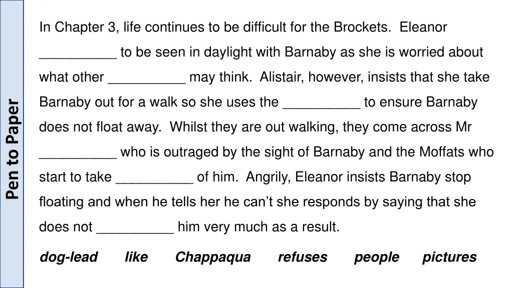 in chapter 3 life continues to be difficult