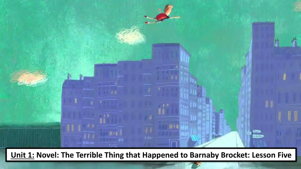 unit 1 novel the terrible thing that happened