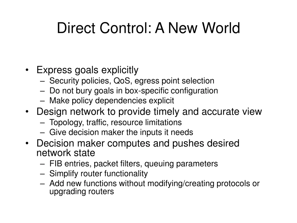 direct control a new world